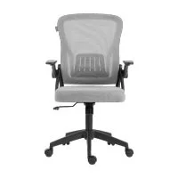Silla Acteck Flux Lite Ec313 / Ergonomica / Reposabrazos Ajustable/ Soporte Lumbar / Material Transpirable/ Inclinacion 120 Grados / Mecanismo Tipo Mariposa / Marco Negro - Malla Gris / Ac-943390