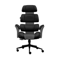 Silla Acteck Luxor Ultra Ec870 / Ergonomica / Inclinaciomn 90 Grados A 110 Grados / Reposabrazos Fijos / Max 120 Kg / Mecanismo Mecanico / Negro / Ac-943420