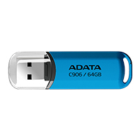 MEMORIA ADATA 64GB USB 2.0 C906 AZUL AC906-64G-RWB