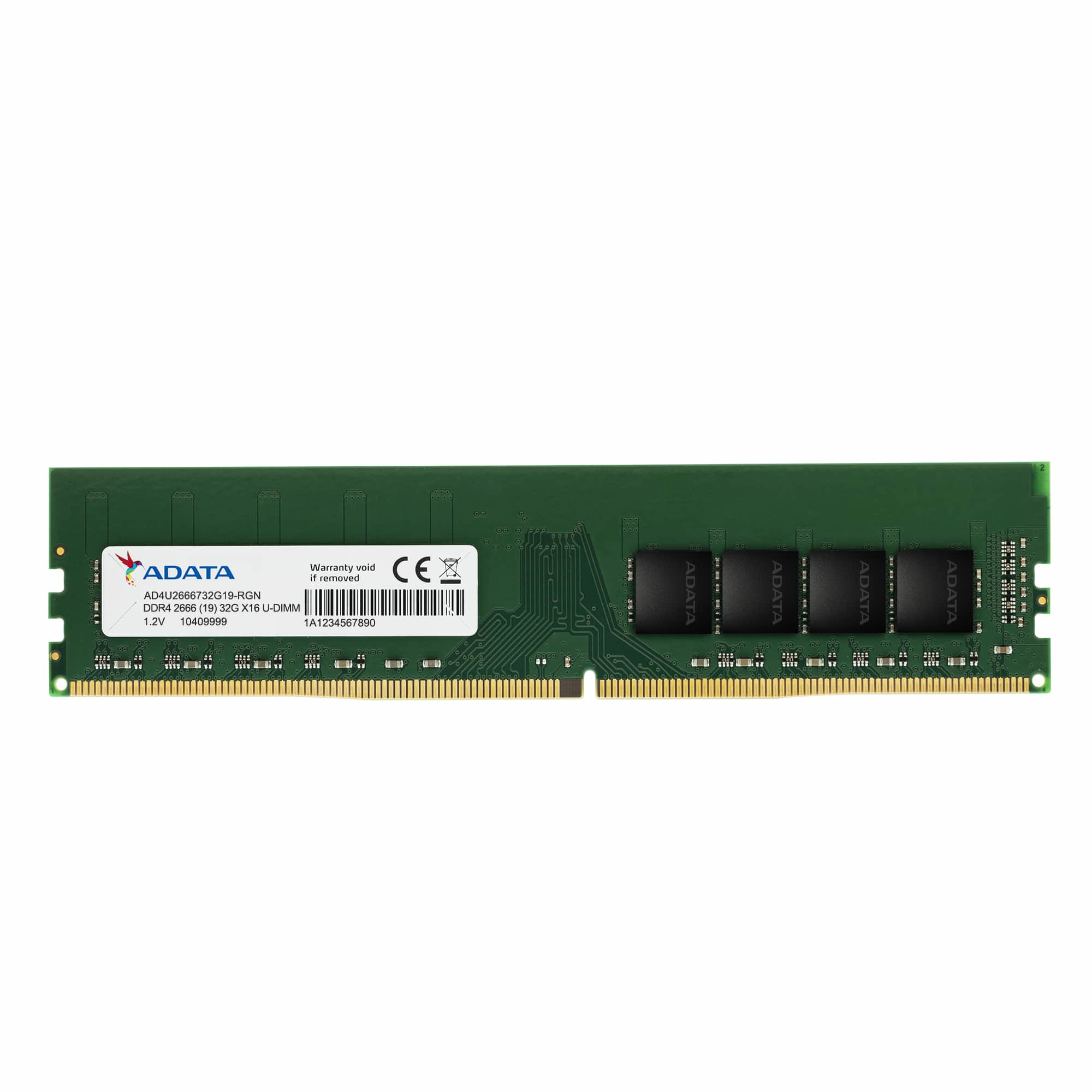 MEMORIA ADATA UDIMM DDR4 8GB PC4-21300 2666MHZ CL19 288PIN 1.2V PC (AD4U26668G19-SGN)