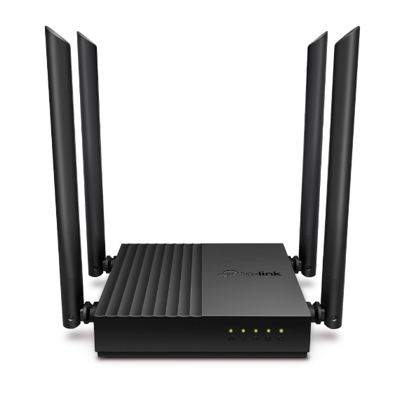 Router |Tp-Link | Archer C64 |Wifi | Inalambrico Mu-Mimo | Ac1200 | 5 Ghz 867 Mbps | 2,4 Ghz 400 Mbps | Cobertura Wifi Mejorada 4 Antenas Externas, Sustituye A Archer C60