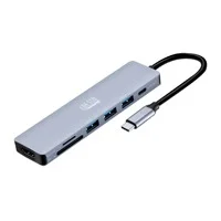 Docking Station Adesso Cyberhub 4025 Auh-4025 7 En 1, Compatible Con Usb-C Para X1 Hdmi 4K, 3X Usb-A 3.2, 1X Pd, 1X Micro Sd, 1X Tarjeta Sd.