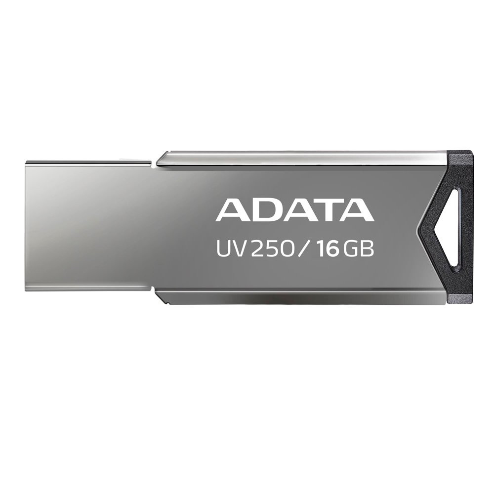 Memoria USB Adata 16 GB UV250 Metálica V2.0 Color Negro-Plata