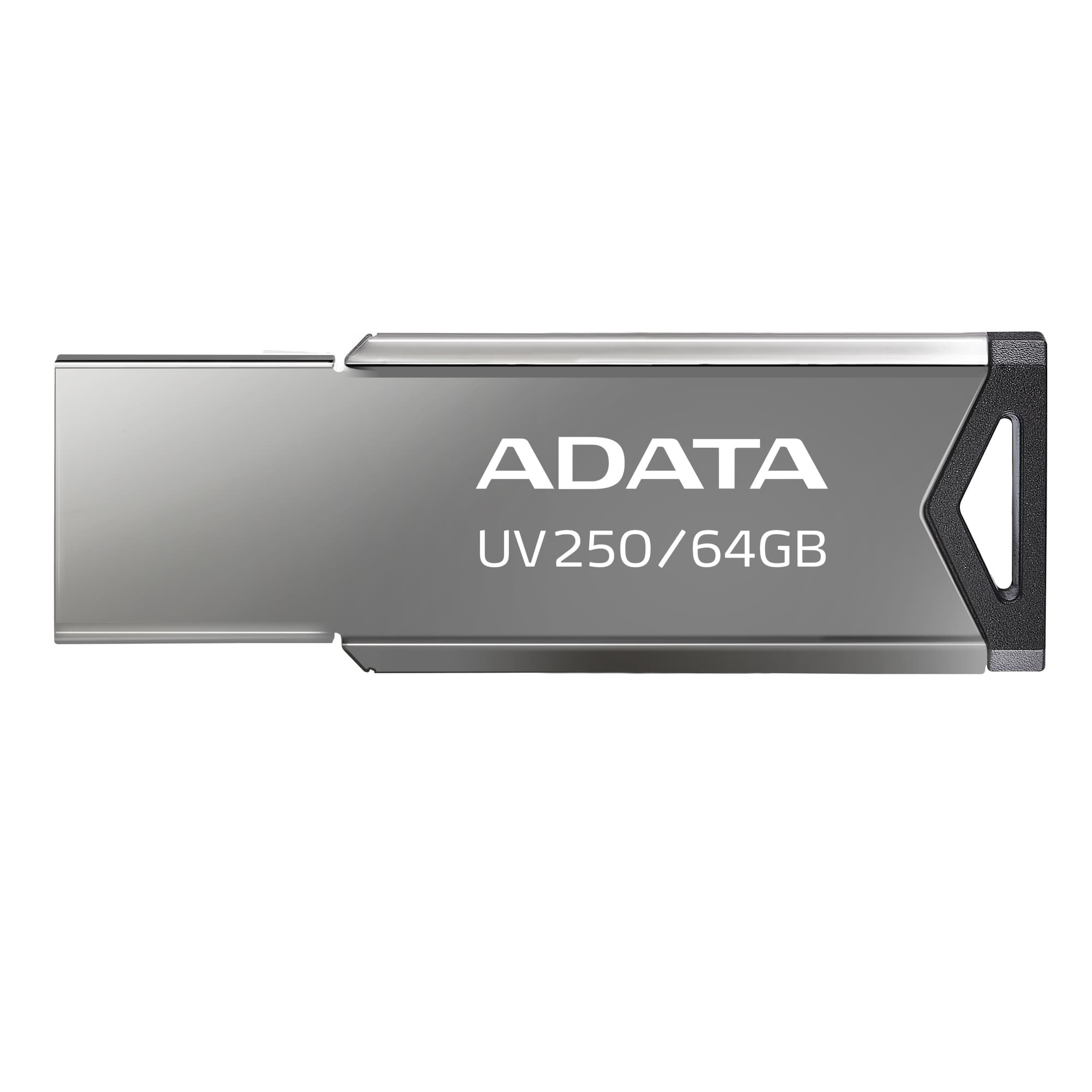 Memoria USB ADATA 64 GB UV250 Color Plata Metalica 2.0