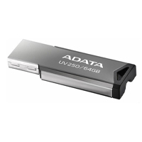 MEMORIA ADATA 64GB USB 2.0 UV250 METALICA AUV250-64G-RBK