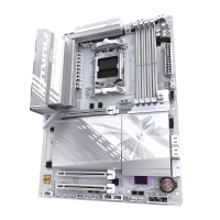 TARJETA MADRE GIGABYTE B850 A ELITE WF7 ICE / SOCKET AMD AM5 / DDR5 8200 MT/S / WIFI 7 / BT 5.4 / ATX / GAMER