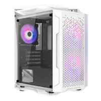 Gabinete Gamer Balam Rush Artic Gi725 / Mini Torre / Micro Atx, Mini Itx / Ventilador Rgb / Panel Cristal Templado, Metal / Blanco / Br-936125