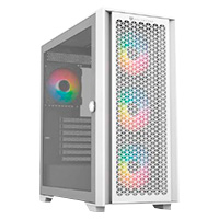 Gabinete Gamer Balam Rush / Media Torre / Carbono Twin Mate 7000 / Atx,Micro-Atx, Mini-Atx / 4 Ventiladores Argb / Panel Izq Crista +  Frente Intercambiables Cristal- Mesh / Blanco / Br-938808