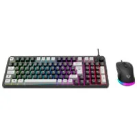 Kit Gamer Balam Rush Squad Conquest Kg515 /  Teclado - Mouse / Alambrico / Iluminacion Rgb / Anti-Ghosting / Multimedia / 97 Teclas / Español / Win / 7200 Dpi Ajustable / Optico / Negro / Br-940443