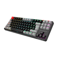 Teclado Gamer Balam Rush Level Pro Gk990 / Inalambrico Dual / Usb C - Dongle Usb - Bt 5.0 / 5 Dispositivos / Rgb / 88 Teclas / Español / Win- Mac - Android / Mecanico / Multimedia / Negro / Br-940672