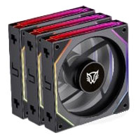 Kit 3 Ventiladores Balam Rush Eolox Link Exl95/ Flujo De Aire Optimo / Velocidad 1800 Rpm / Silencio Con Poder / Conexión Daisy-Chain / Rgb / Negro / Br-942089