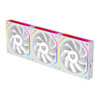Kit De Ventiladores Gamer Balam Rush Eolox Link-R Exl95R / Kit De 3 / Aspas Invertidas / Silencioso / 800-1800 Rpm Ajustable / 47.2 Cfm / Argb / Rodamiento Hidraulico / Blanco / Br-942119