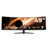 Monitor Gamer Balam Rush Cosmos Titan Mct49X / 49 Pulg / Curvo / Led / 120 Hz  / Vesa 75 X 75 Mm / 1 Ms / R1500 / Bocinas Integradas / Ajuste De Altura E Inclinacion / Negro / Br-944144