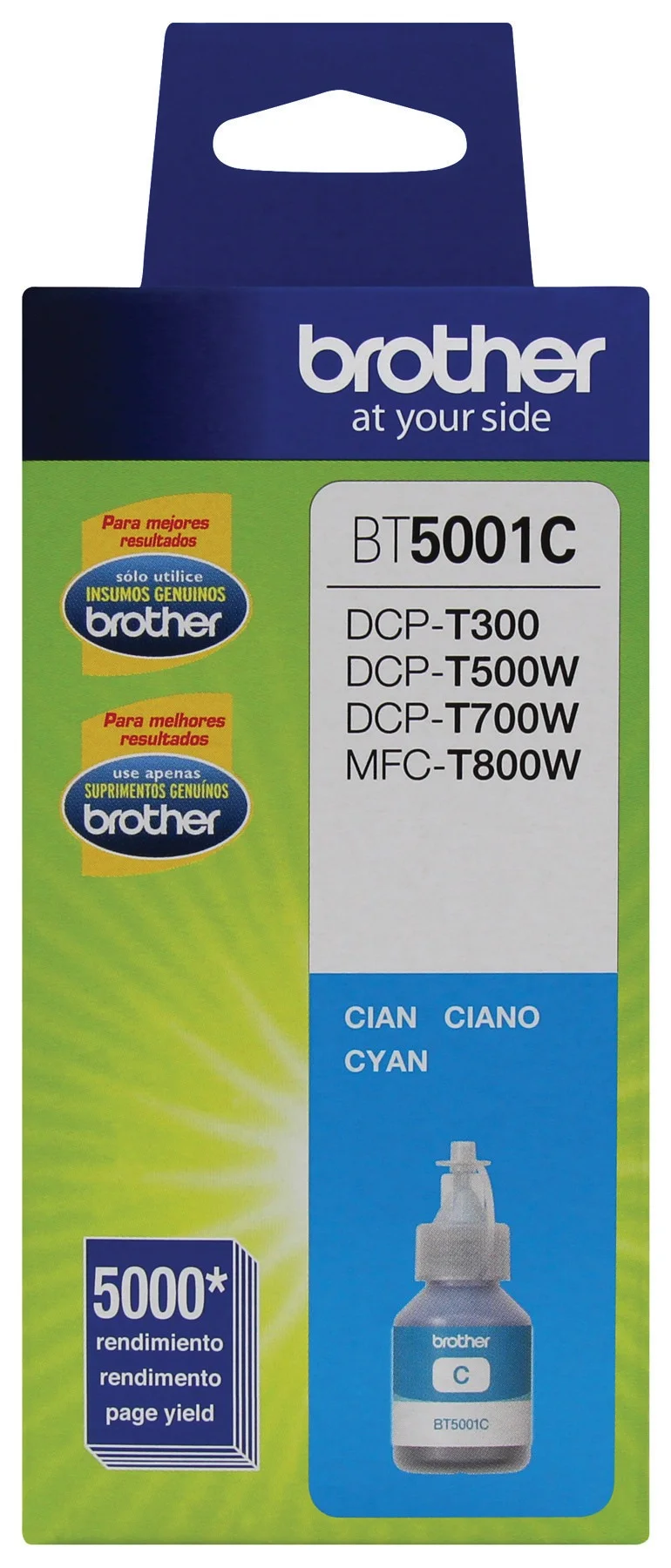 BOTELLA DE TINTA CIAN 5,000PAGS ULTRA