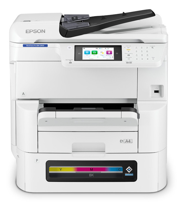 Multifuncional Epson Workforce Pro Em-C8100, Ppm 25 Negro/ 24 Ppm Color, Inyeccion De Tinta, Usb, Wifi, Red, Fax, Duplex, A3, Tinta De Arranque 800/900 Paginas