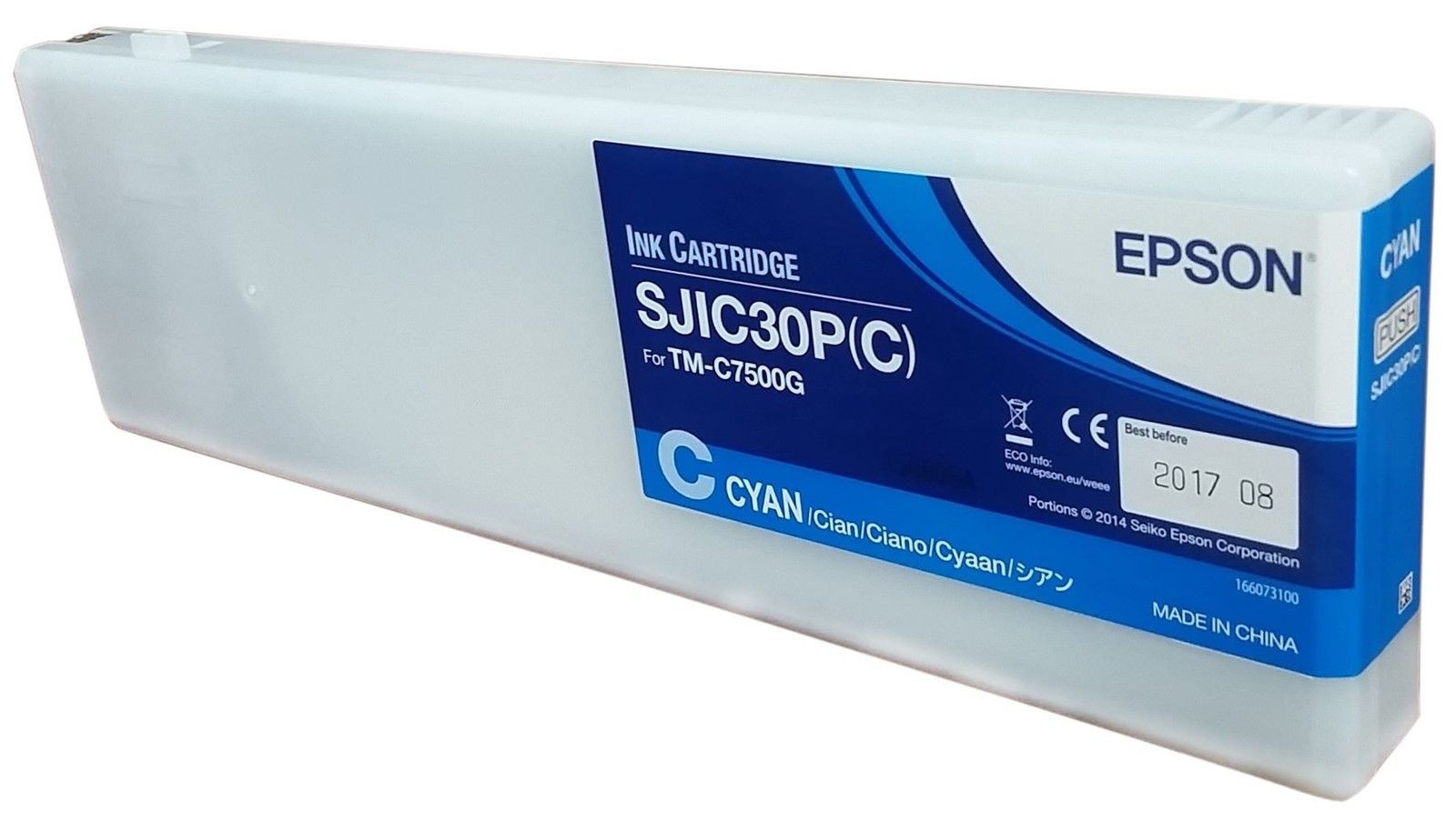 Tinta Epson SJIC30P para TM-C7500G Color Cian