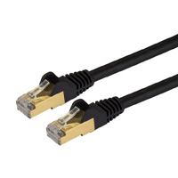 Cable De 2M Cat6A Ethernet Negro - Cable De Red 10Gb Cat6A Snagless Blindado Rj45 Poe De 100W - 10Gbe Con Certificacion Ul/Tia - Startech.Com Mod. C6Aspat5Bk