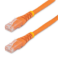 Cable De Red 4.5M Categoria Cat6 Utp Rj45 Gigabit Ethernet Etl - Patch Moldeado - Naranja - Startech.Com Mod. C6Patch15Or