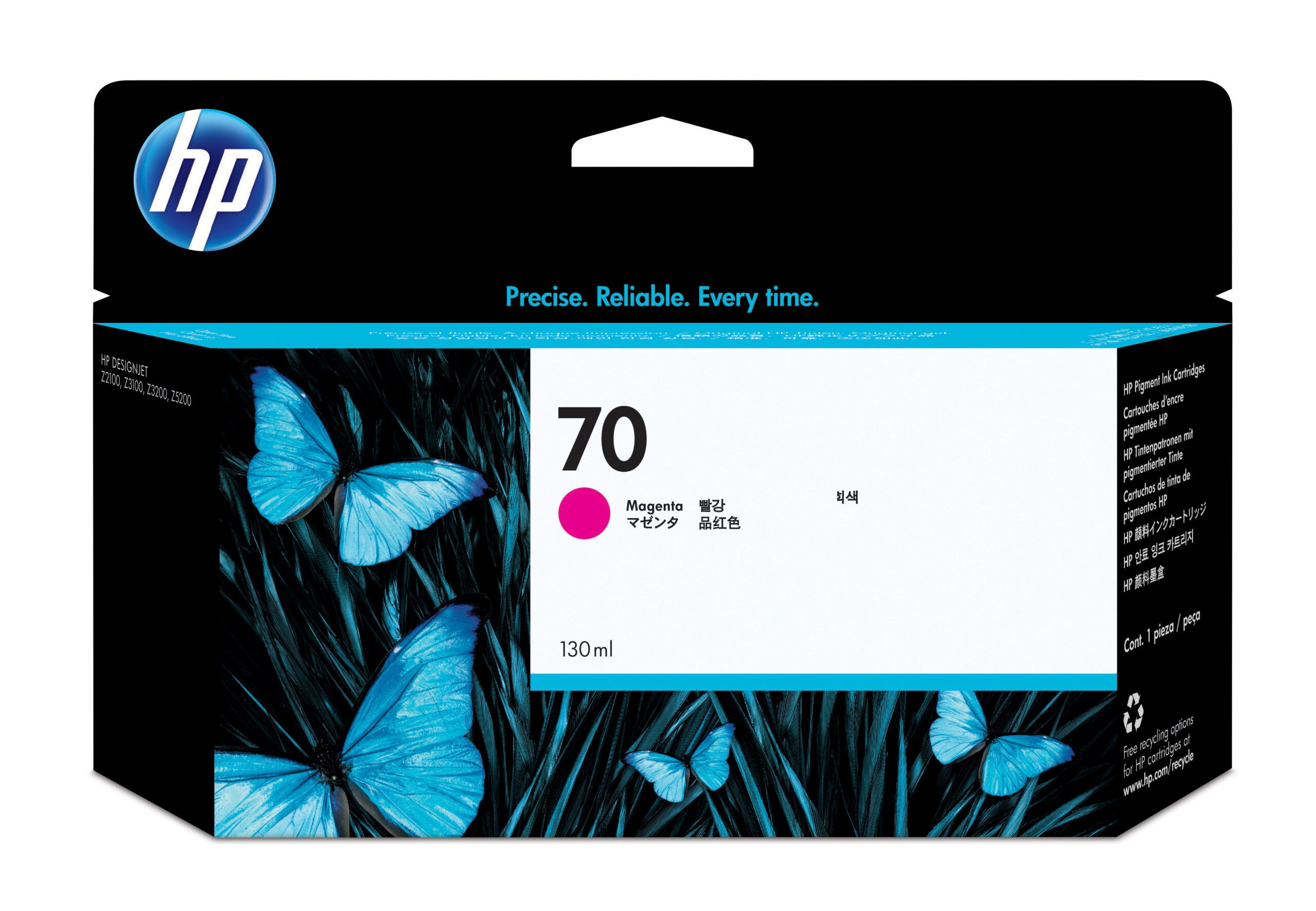 Tinta HP LF 70 Magenta DesignJet Z2100 Z3100 130ML