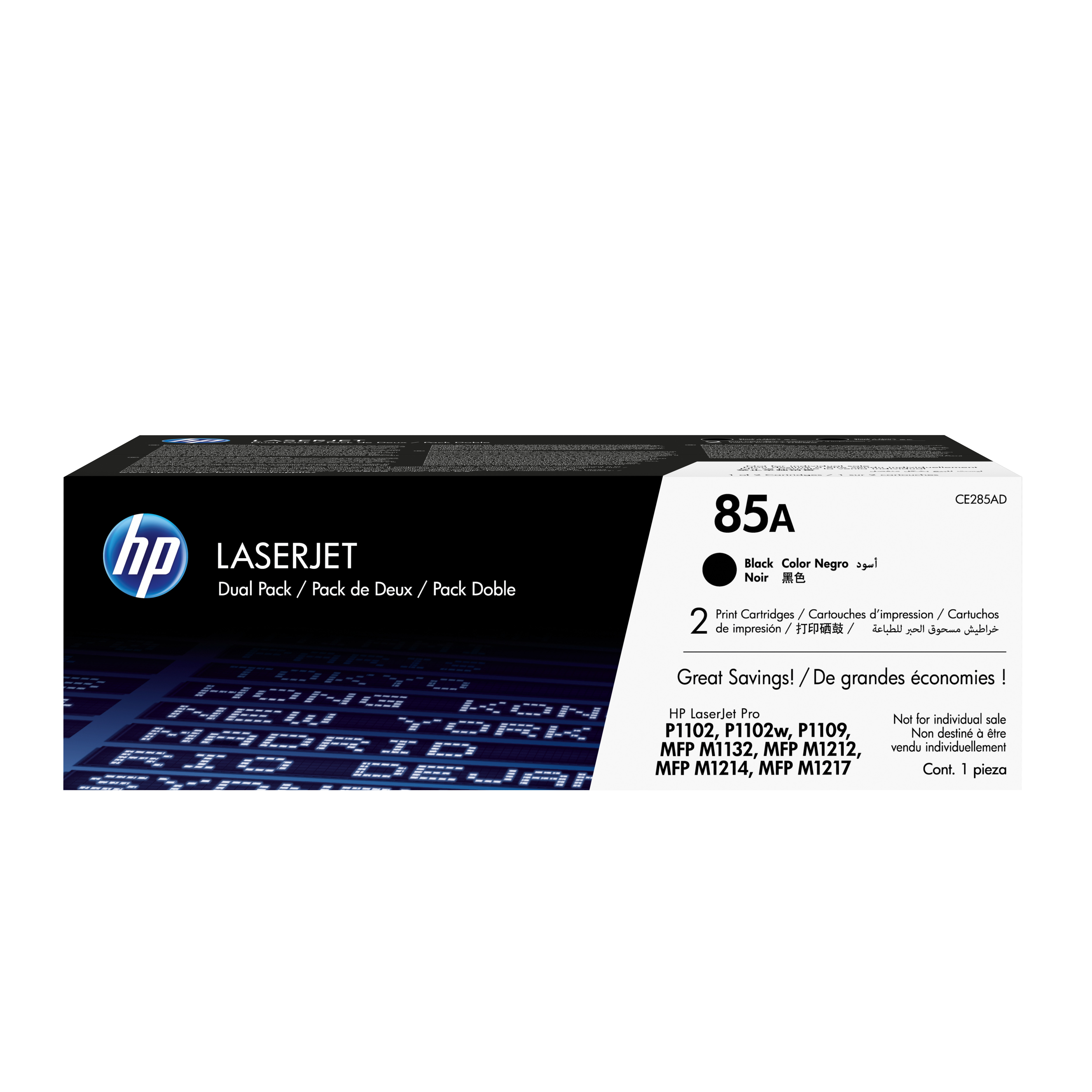 TONER NEGRO P/1102W DUAL PACK