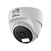 Camara Hdcvi X Plus/ Dahua/ Dh-Hac-T1A51N-U-Il-A/ Domo 5 Mp/Lente 2.8 Mm Apertura Hasta 106°/Iluminacion Dual Inteligente/ Microfono Incorporado/ Iluminacion Hasta 25Mts Ir + 20Mts Luz Calida/ Plasti