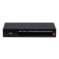Switch Poe Dahua De 10 Puertos Fast Ethernet/ 8 Puertos Poe/ 2 Puertos Uplink/ 65 Watts Totales/ Soporta Poe Watchdog/ Switching 2.0 Gbps/ Con Proteccin De Descargas/