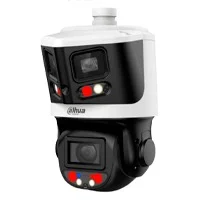 Camara Ptz Ip Dahua Dh-Sdt3E410-8P-Mb-A-Pv1 /X-Spans 8Mp+4Mp/ Tioc: 10X Zoom/ Ir Hasta 70M/ Autotracking/ Prot. Perimetral Multivisión/ Disuasión Activa/ Luz Dual Inteligente/ Smd 4.0/ Ip66/ Poe