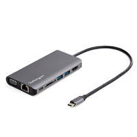 Docking Station Usb-C Multipuertos - Hdmi O Vga - Pd De 100W Entrega De Alimentacion - Cable De 30Cm - Lector De Sd (Dkt30Chvausp) - Startech.Com Mod. Dkt30Chvausp