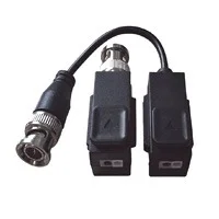 Kit De Transceptores Balluns Turbohd Hikvision Ds-1H18S/E Boton Push / Hasta 8 Mp 4K / 100 Cobre / Soporta Hd-Tvi / Ahd / Cvi / Cvbs / Audio Por Coaxitron / Datos Para Menu De Configurar De Cmar