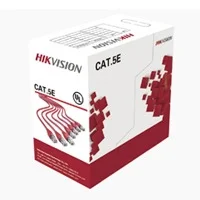 Bobina De Cable Utp Hikvision Ds-1Ln5E-Sw 305 Metros / Cat5E 24 Awg / Color Blanco / Pvc Cm / Uso En Interior / 100 Cobre / Aplicaciones De Cctv Y Redes De Datos