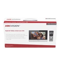Kit De Videoportero Analógico Hikvision  De Metal / Ip A 4 Hilos Con Función De Llamada A App Hik-Connect / Monitor Se Conecta A Internet Por Cable O Wifi Y Por 4 Hilos Al Frente De Calle Ip65 / Expa