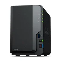 Nas Synology Ds223 /2 Bahias Nucleo Cudruple 1.7 Ghz /2Gb Ddr4/ Lan Gigabit X1/Usb 3.2 X3/Sata/Hot-Swap/ Sin Discos/ Realtek Rtd1619B/Hasta 36 Tb