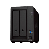 Nas Synology Ds723+ /2 Bahias Nucleo Doble Hasta 3.1 Ghz, 2 Pto Lan Giga, Usb 3.2 X2/ 2 Gb Ddr4/ Hot-Swap/Soporta 36 Tb Hasta 126Tb/ Soporta M.2 2280/ No Incluye Discos/ Amd Ryzen R1600