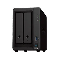 Nas Synology Ds723+ /2 Bahias Nucleo Doble Hasta 3.1 Ghz, 2 Pto Lan Giga, Usb 3.2 X2/ 2 Gb Ddr4/ Hot-Swap/Soporta 36 Tb Hasta 126Tb/ Soporta M.2 2280/ No Incluye Discos/ Amd Ryzen R1600