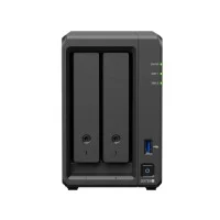 Nas Synology Ds725+ /2 Bahias Nucleo Doble Hasta 3.1 Ghz, 1 Pto Lan Giga, 1 Pto Lan 2.5Gbe/4 Gb Ddr4/ Hot-Swap/Soporta 40 Tb /Soporta M.2 2280/ No Incluye Discos/ Amd Ryzen R1600