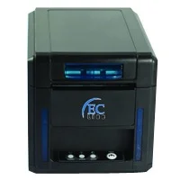 Miniprinter Ec Line Ec-Pm-80340, Negro, Termica, 80 Mm, Usb, Serial, Ethernet (Red), Rj11, Corte Automatico, 300 Mm/Seg, Alerta De Sonido Y Luz, Para Cocina