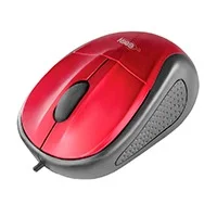 Mouse Easy Line Óptico Alámbrico USB 1200dpi Color Rojo