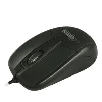 Mouse Easy Line Óptico Alámbrico USB 1000dpi Color Negro