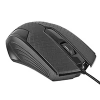 Mouse Easy Line Óptico Alámbrico USB 1200dpi Color Negro