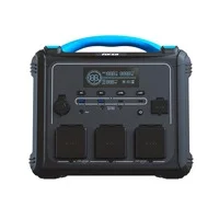 Generador Electrico De Baterias Lmfp  Portatil Forza Serie Titan Fpp-T1200 1200W 10 Salidas 3Ac/8Dc 2 Pantalla Lcd Panel De Control Integrado Lampara Led Carga Rapida En 1.5 Horas