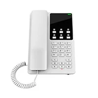 Telfono Ip Grandstream Ghp620 / Telefono Hotelero, 2 Cuentas Sip, 2 Lneas, Conferencia 3 Vias, 1 Puerto 100Mbps, 6 Teclas Marcacion Rpida, Color Blanco