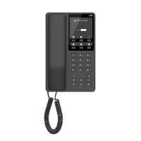 Telefono Grandstream Ghp621 /  Telefono Hotelero, 2 Cuentas Sip, 2 Líneas, Conferencia 3 Vias, 1 Puerto 100Mbps, 6 Teclas Marcacion Rápida, Color Negro