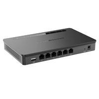 Router Grandstream Gwn7001/ Gigabit Vpn Balanceador De Cargas 30,000 Sesiones Nat 6 Puertos 10/100/1000 Mbps Wan/Lan Compatible Con Gwn Cloud