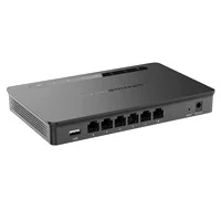 Router Grandstream Gwn7001/ Gigabit Vpn Balanceador De Cargas 30,000 Sesiones Nat 6 Puertos 10/100/1000 Mbps Wan/Lan Compatible Con Gwn Cloud
