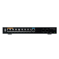 Router Grandstream Gwn7003/ Gigabit Vpn Balanceador De Cargas 60,000 Sesiones Nat 9 Puertos 10/100/1000 Mbps 2 Puertos Sfp Wan/Lan 1 Puerto Entrada Poeaf/At 2 Puertos Salida Poe Af/At Co
