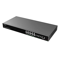 Switch Grandstream Gwn7811P/ Switch Capa 3 Poe Administrable / 8 Puertos 10/100/1000 Mbps 2 Puertos Sfp De 10 Gigabits / Hasta 120W / Compatible Con Gwn Cloud.