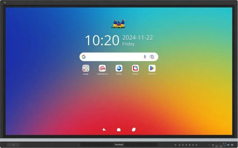 Monitor Interactivo Viewsonic 65 Pulgadas Ifp6551, Touch, 4K 3840 X 2160, Microfono Integrado, Hdmi2.1, Salida Hdmi, Modulo Wifi Incluido, Usb-C, Usb A Y B, Android 14 Edla, Ranura Ops, Ethernet, Rs2