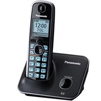 Telefono Panasonic Kx-Tg4111Meb Inalambrico Pantalla Lcd 1.8 Color Azul Teclado Iluminado Altavoz 50 Numero En Directorio Bloqueo De Llamadas No Deseadas Negro