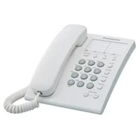 Telefono Panasonic Kx-Ts550Mew Alambrico Basico Unilinea Con Marcador Rapido De 10 Numeros Control De Volumen De 4 Niveles Blanco