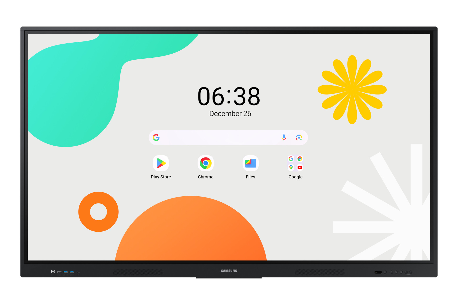 Pantalla Samsung 75" Interactiva WAF 40 Multi Touch Android OS 14 UHD Resolución 3840x2160 400 Nits